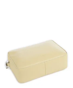 Hilla S Umhängetasche Schafsleder vanillegelb