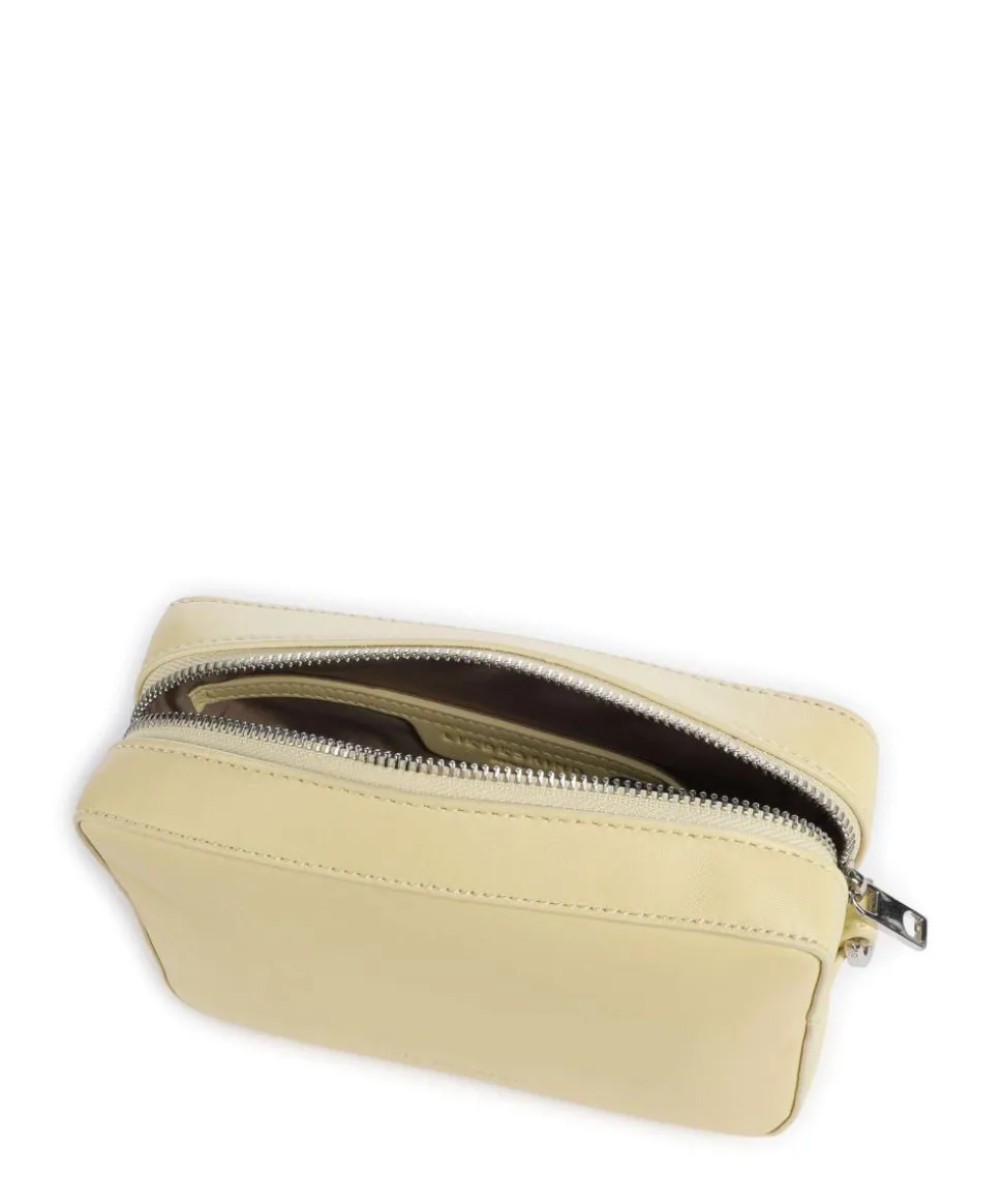 Hilla S Umhängetasche Schafsleder vanillegelb