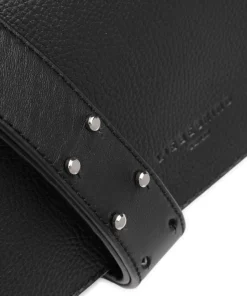 Hilla Small Pebble S Umhängetasche genarbtes Rindsleder schwarz