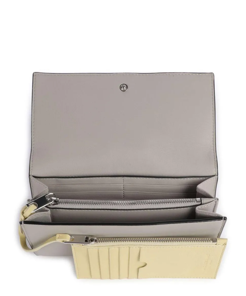 Hilla Valentina Geldbörse Schafsleder hellgrau