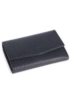 Hirsch Aida RFID Geldbörse genarbtes Leder navy