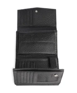 Hirsch Aida RFID Geldbörse genarbtes Leder schwarz