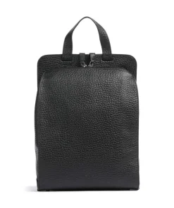 Hirsch Betty Rucksack genarbtes Leder schwarz