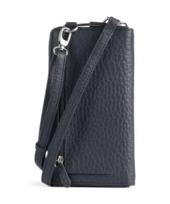 Hirsch Bonita Handytasche genarbtes Leder navy