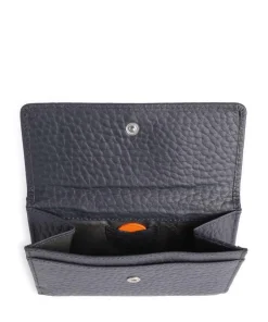 Hirsch Brenna RFID Geldbörse genarbtes Leder navy