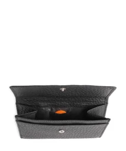 Hirsch Brenna RFID Geldbörse genarbtes Leder schwarz