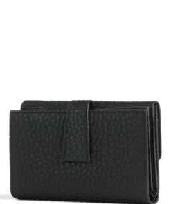 Hirsch Brenna RFID Geldbörse genarbtes Leder schwarz