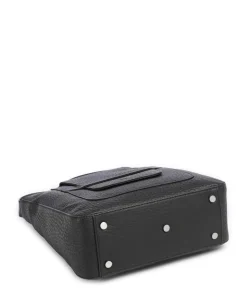 Hirsch Fae Umhängetasche genarbtes Leder schwarz