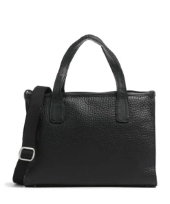 Hirsch Gabrielle Handtasche genarbtes Leder schwarz