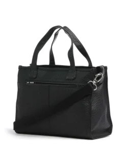 Hirsch Gabrielle Handtasche genarbtes Leder schwarz