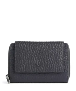 Hirsch Hilary RFID Geldbörse genarbtes Leder navy