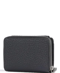 Hirsch Hilary RFID Geldbörse genarbtes Leder navy