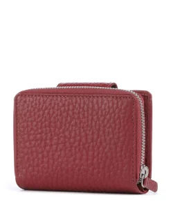 Hirsch Ida NFC Geldbörse genarbtes Rindsleder dunkelrot