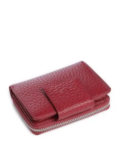 Hirsch Ida NFC Geldbörse genarbtes Rindsleder dunkelrot