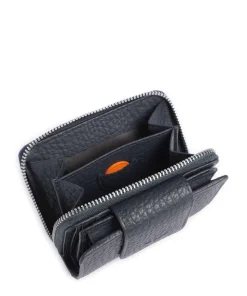 Hirsch Ida NFC Geldbörse genarbtes Rindsleder dunkelblau