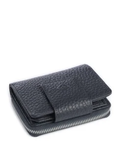 Hirsch Ida NFC Geldbörse genarbtes Rindsleder dunkelblau