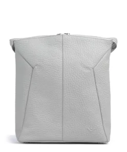 Hirsch Imma Rucksack genarbtes Leder hellgrau