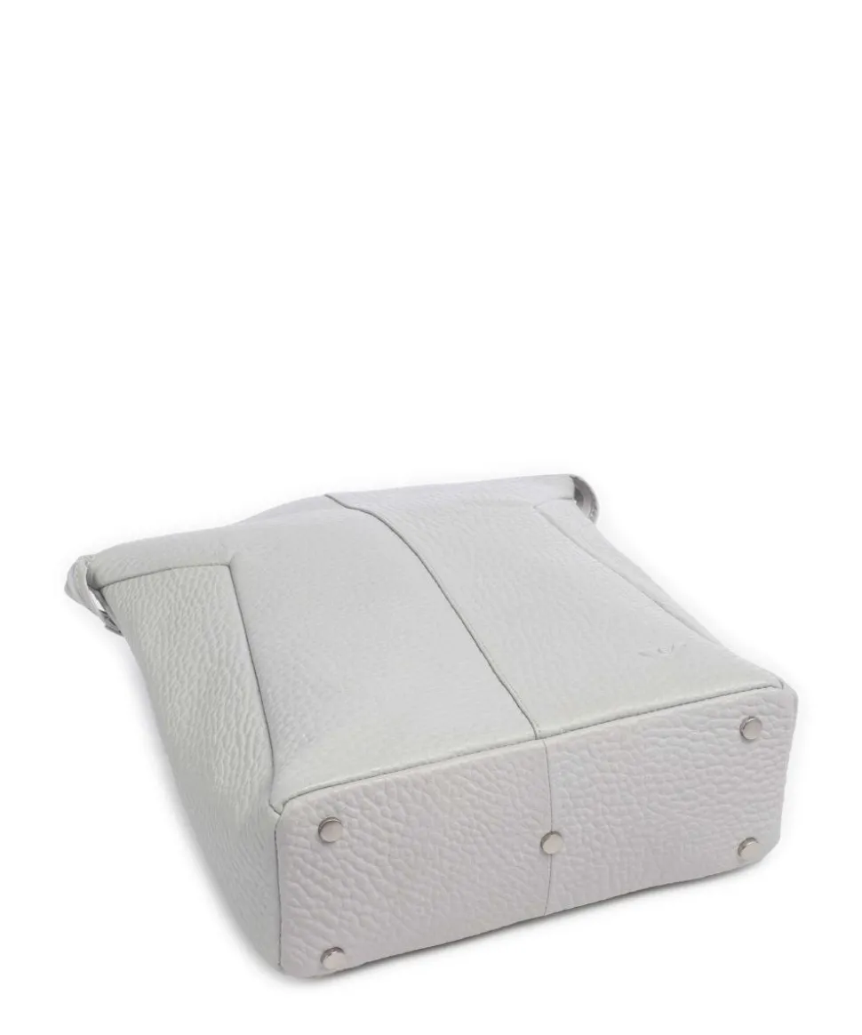 Hirsch Imma Rucksack genarbtes Leder hellgrau