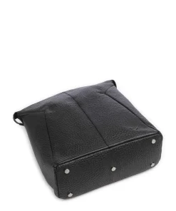 Hirsch Imma Rucksack genarbtes Leder schwarz