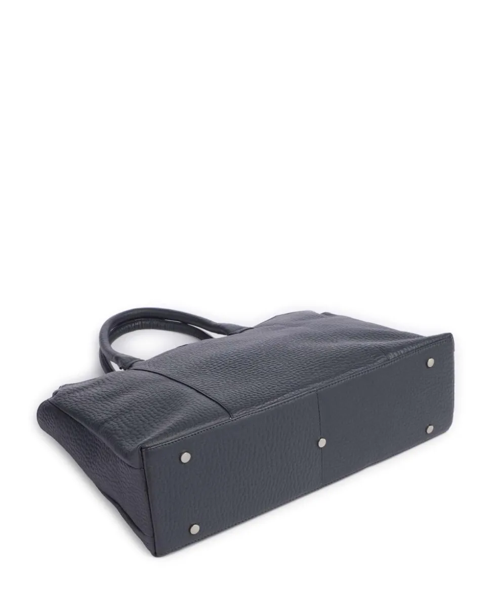 Hirsch Kala Laptoptasche 16″ genarbtes Leder navy