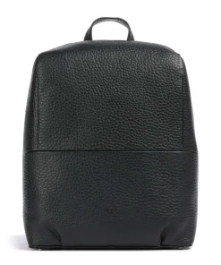 Hirsch Karin Rucksack genarbtes Leder schwarz