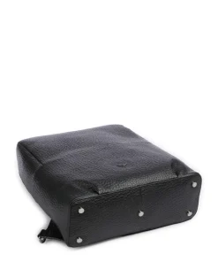 Hirsch Karin Rucksack genarbtes Leder schwarz