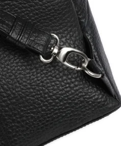 Hirsch Karin Rucksack genarbtes Leder schwarz