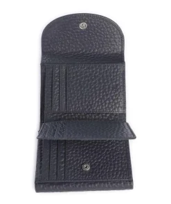 Hirsch Tori RFID Geldbörse genarbtes Rindsleder dunkelblau