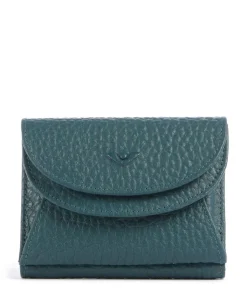 Hirsch Tori RFID Geldbörse genarbtes Rindsleder petrol