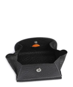 Hirsch Tori RFID Geldbörse genarbtes Rindsleder schwarz