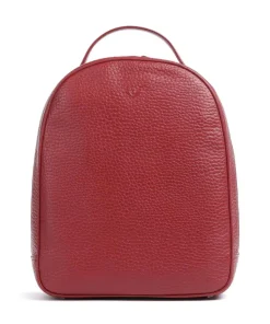 Hirsch Zamira Rucksack genarbtes Leder rot