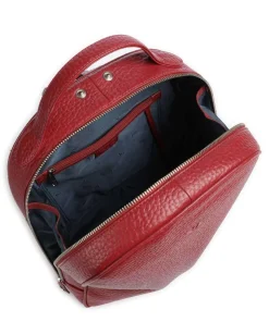 Hirsch Zamira Rucksack genarbtes Leder rot