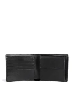 Hudson Geldbörse genarbtes Rindsleder schwarz