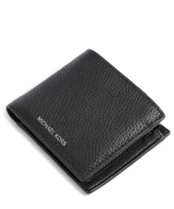 Hudson Geldbörse genarbtes Rindsleder schwarz