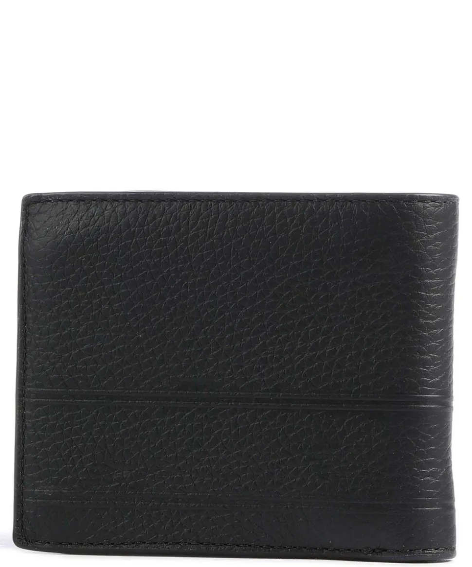 Hudson Geldbörse genarbtes Rindsleder schwarz