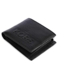 Hudson Geldbörse genarbtes Rindsleder schwarz