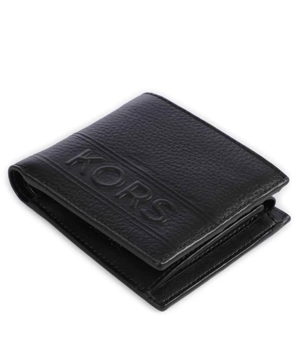 Hudson Geldbörse genarbtes Rindsleder schwarz