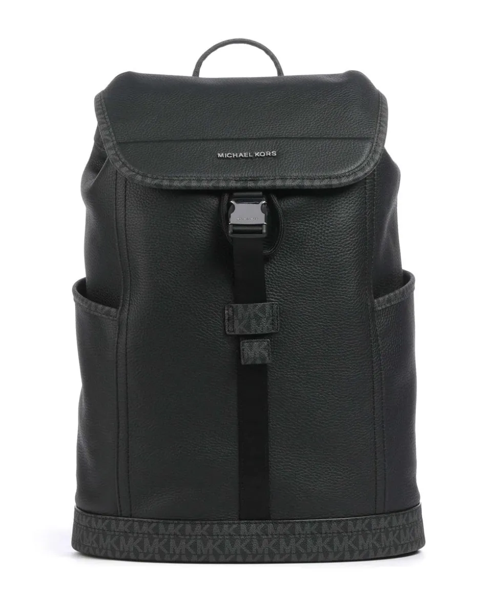 Hudson Rucksack 13″ genarbtes Leder schwarz