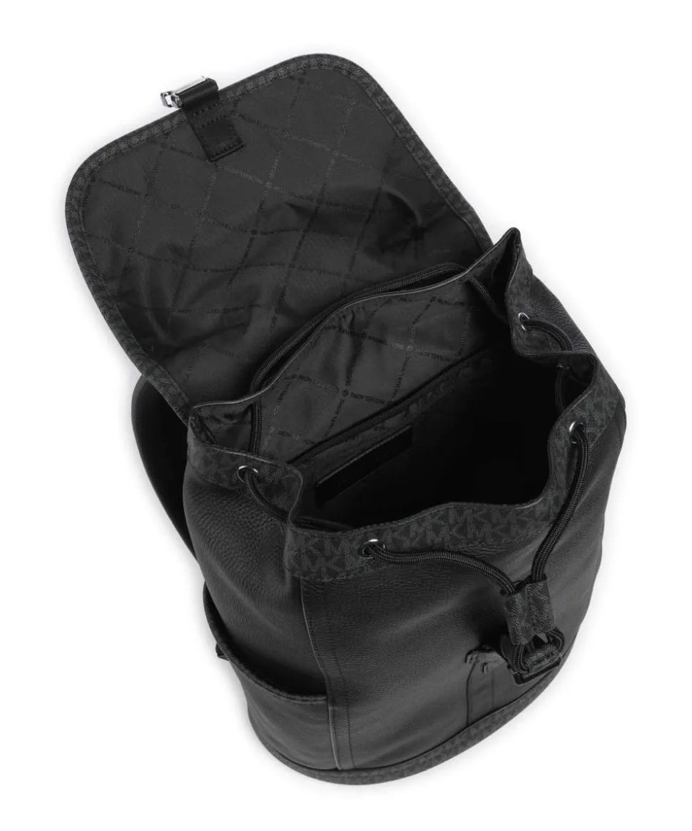 Hudson Rucksack 13″ genarbtes Leder schwarz