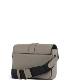 Hudson Umhängetasche genarbtes Rindsleder taupe