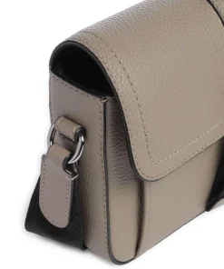 Hudson Umhängetasche genarbtes Rindsleder taupe