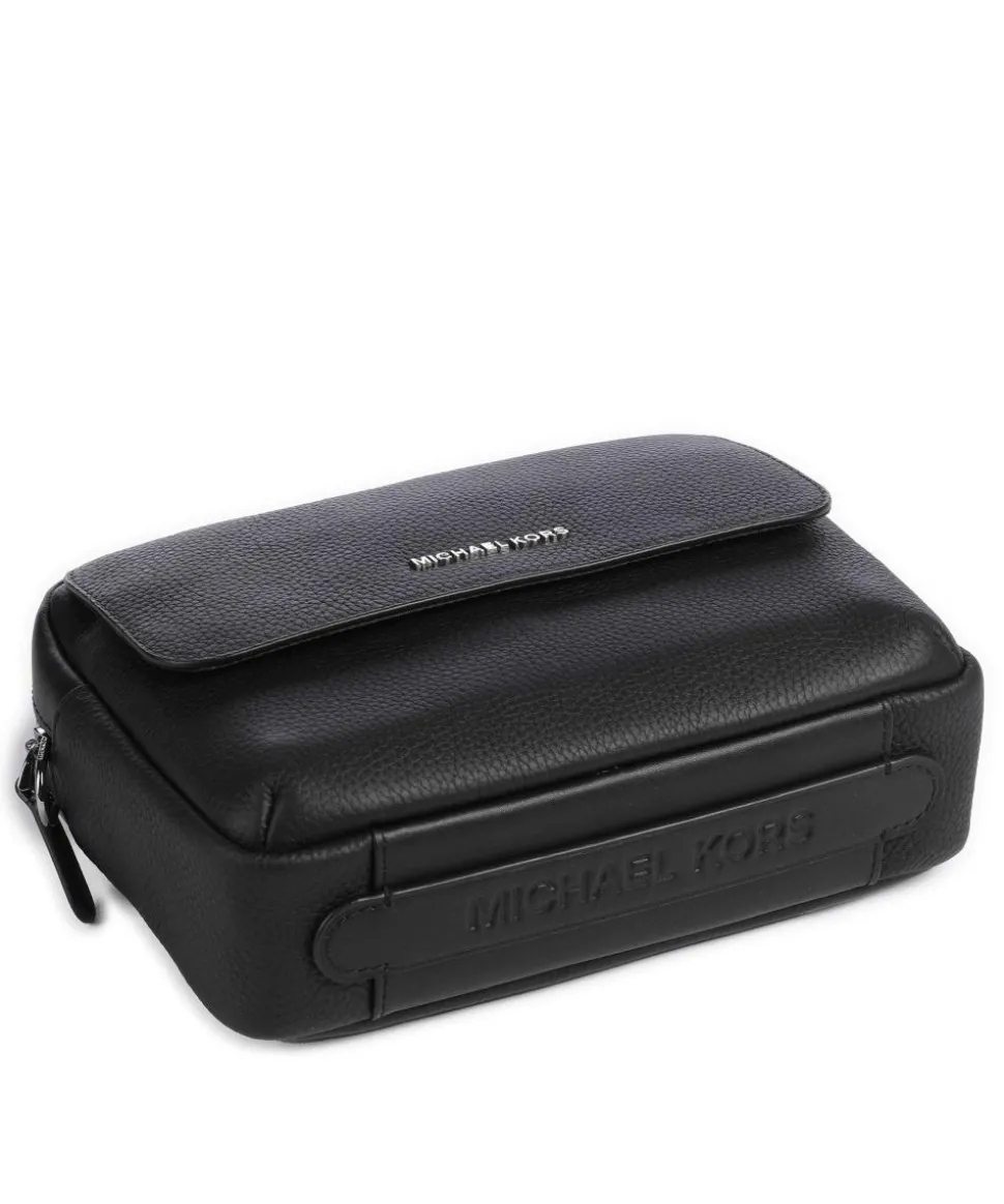 Hudson Umhängetasche genarbtes Rindsleder schwarz