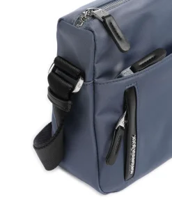 Hunter Schultertasche Nylon blaugrau