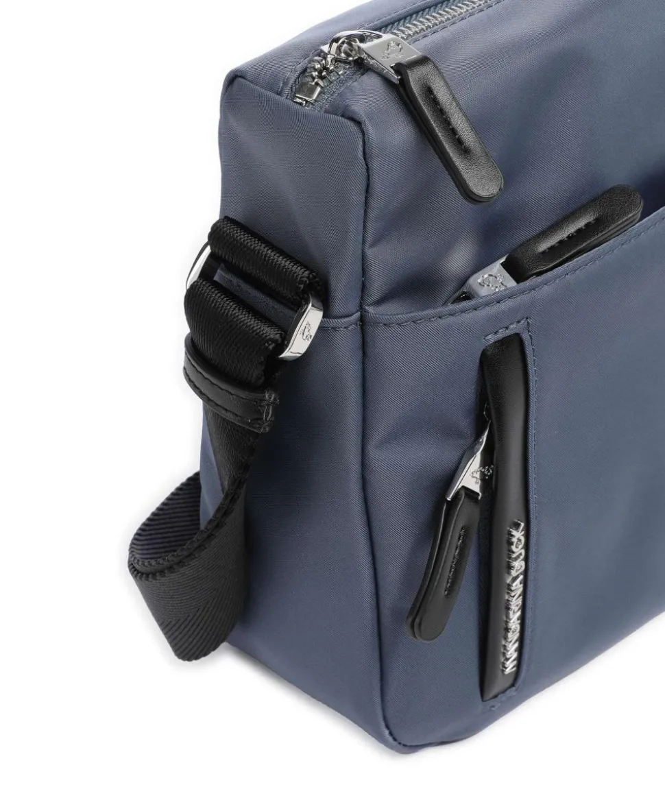 Hunter Schultertasche Nylon blaugrau