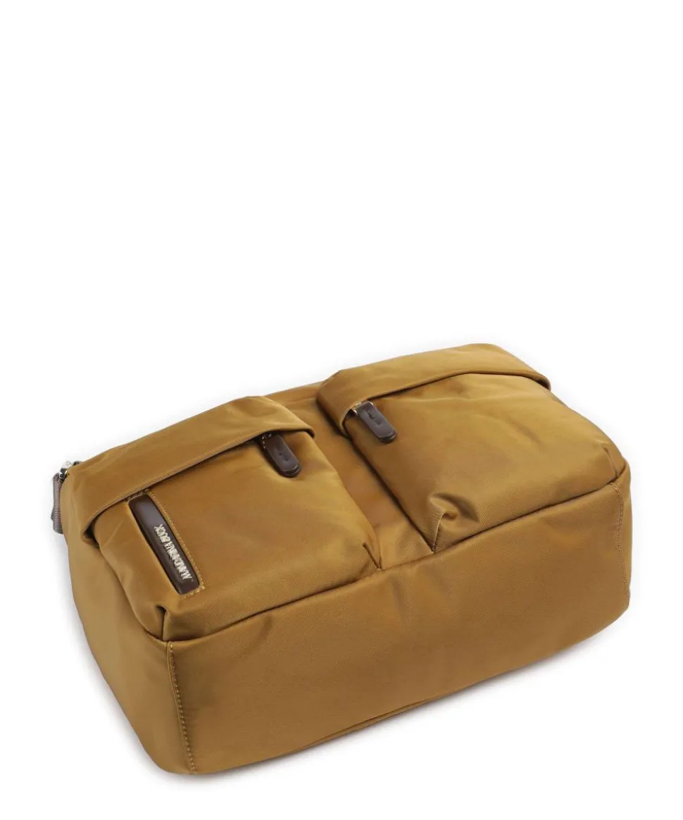 Hunter Schultertasche Nylon ocker