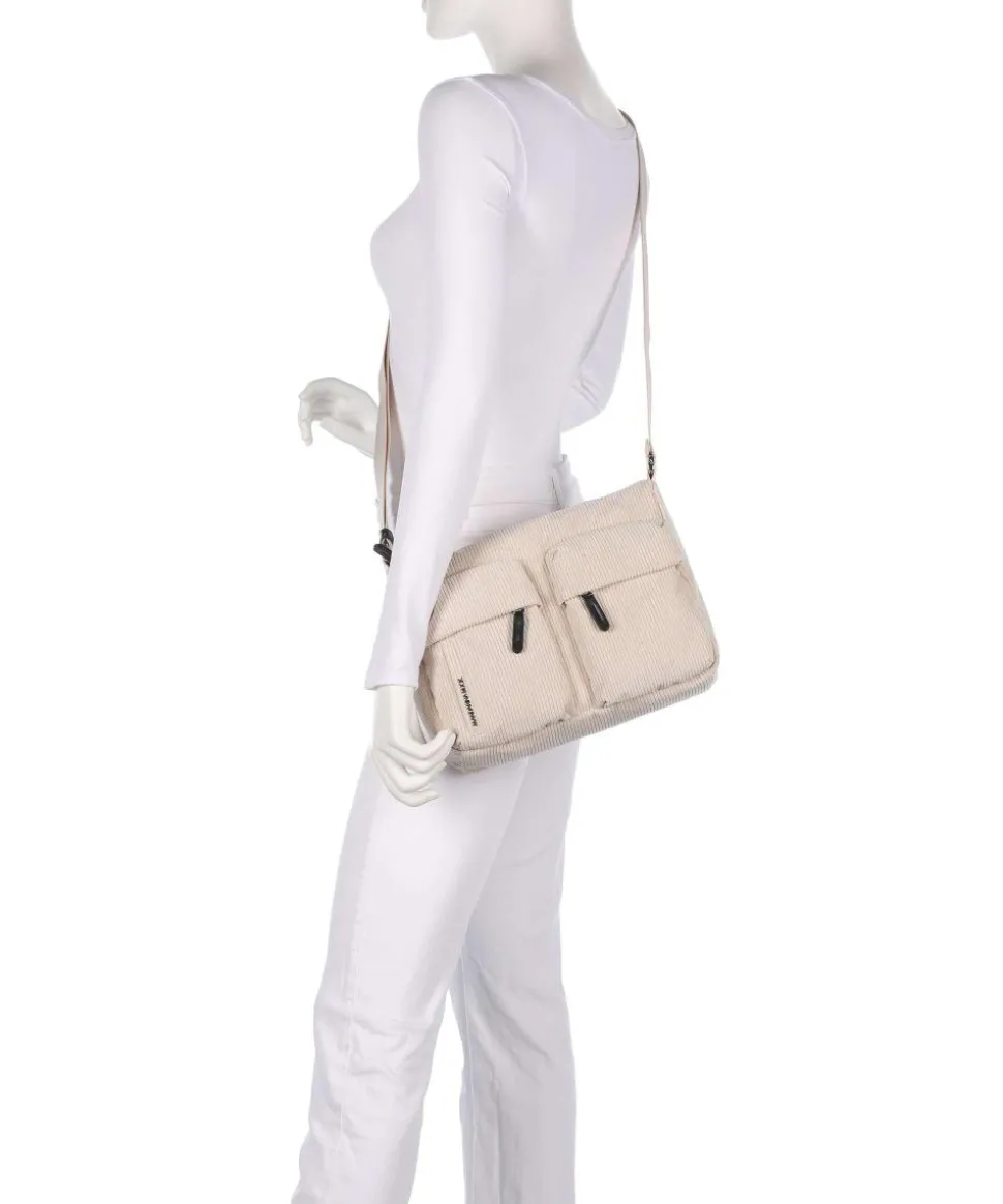 Hunter Velvet Umhängetasche Polyester creme