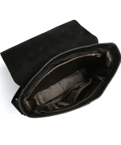 Hyde Kuriertasche Leder schwarz