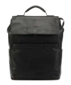 Hyde Laptop-Rucksack 15″ Leder schwarz