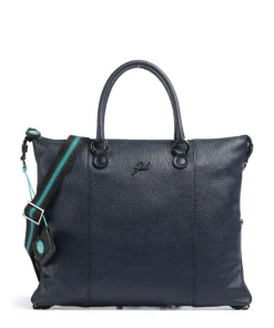 Icon G3 Plus Rucksack-Tasche genarbtes Kalbsleder dunkelblau