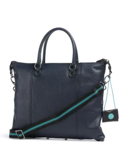 Icon G3 Plus Rucksack-Tasche genarbtes Kalbsleder dunkelblau